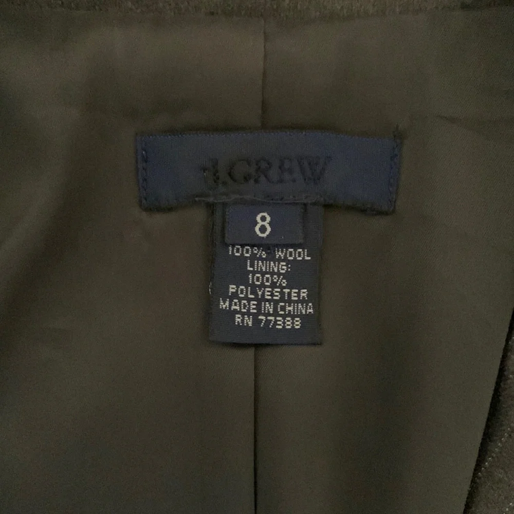 J.Crew Wool Pinstripped Blazer Ladies Size 8